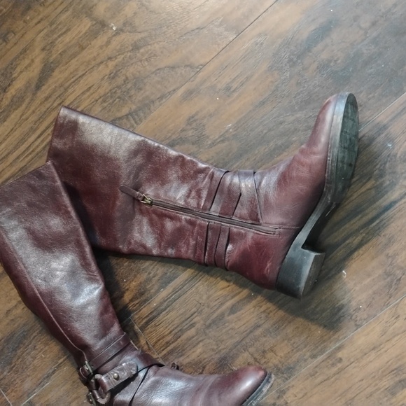 Via Spiga Dark Brown Heeled Boots - Picture 7 of 8
